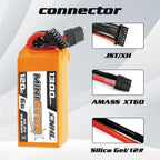 CNHL 1300mAh 6S Lipo Battery 22.2V 120C with XT60 Plug for FPV Racing RC Quadcopter Helicopter Airplane Drone(2 Packs)
