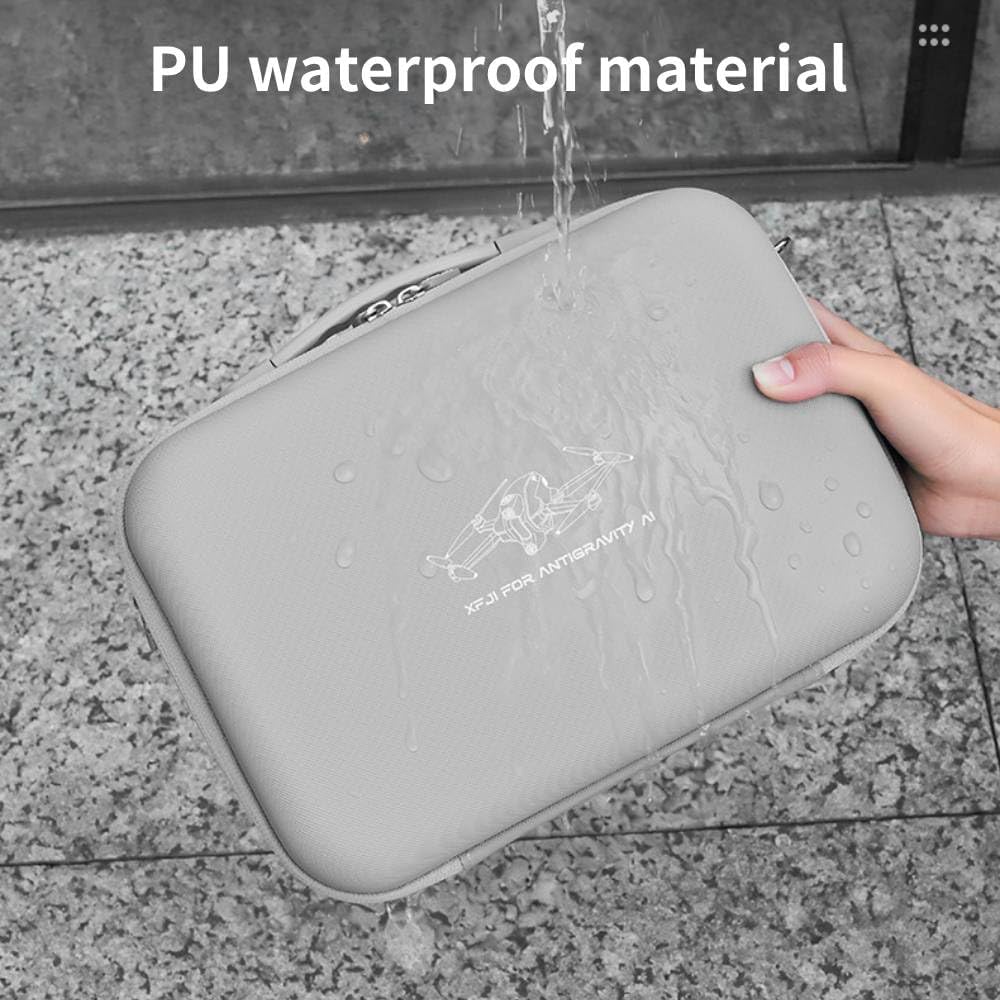 Hard Case for Antigravity A1, Waterproof PU Large Capacity Storage Shoulder Bag Travel Carrying Case for Antigravity Vision Goggles, Grip Controller and Drone Accessories (Standard Bundle)