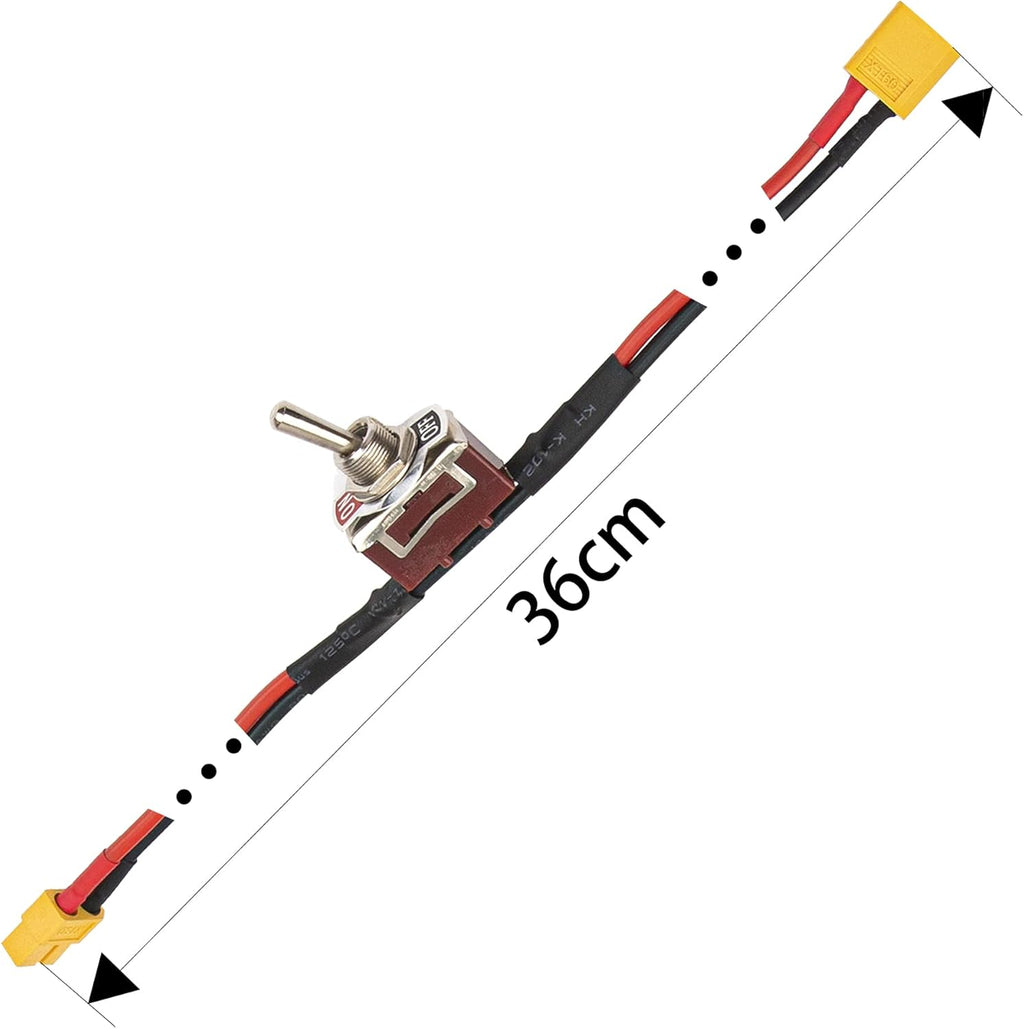 ShareGoo Large Current On-Off Electric Power Switch with XT60 Plug for RC Model Airplane Drone Car ESC Battery