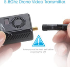 Black Mamba 5.8Ghz FPV Video Transmitter 40CH Wireless Audio Video FPV Vtx Transmitter for RC Drone MultiTotor Quadcopter (SMA ANT 6-28V,NOT for Gopro)