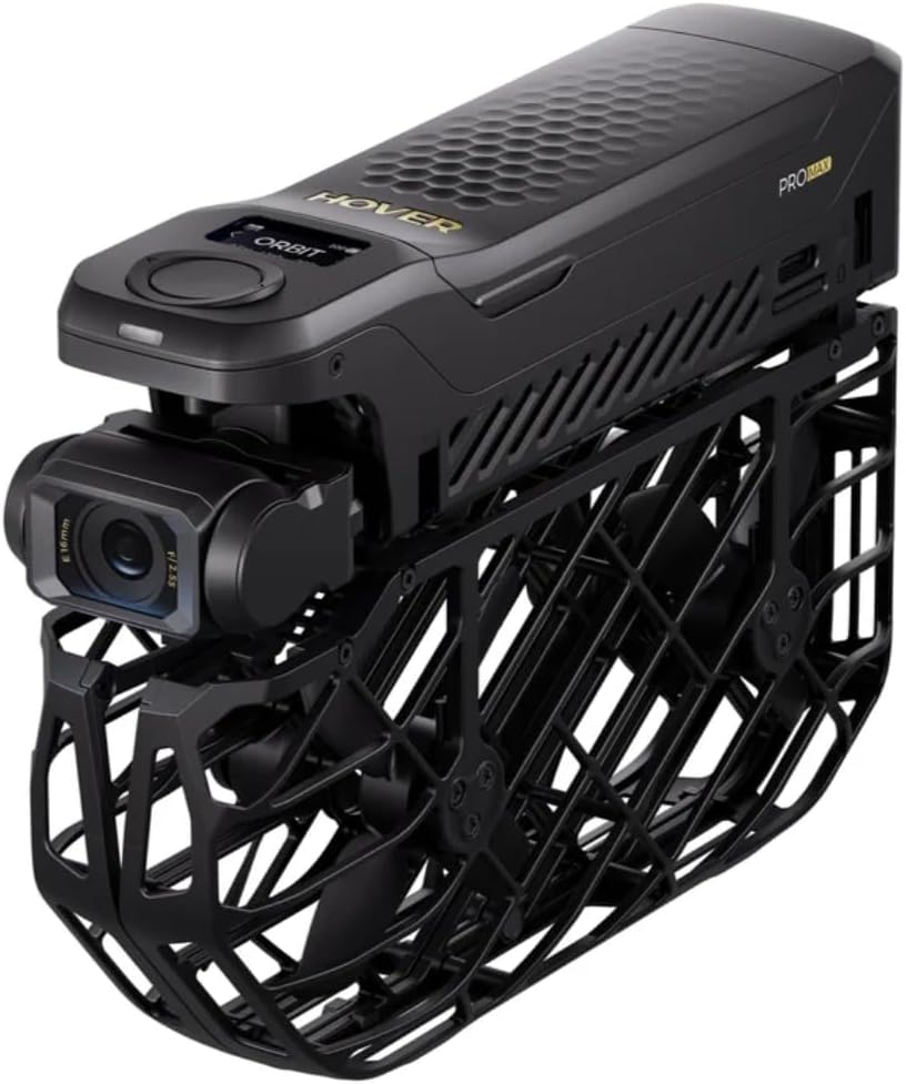 HOVERAir X1 PROMAX 8K Self-Flying Drone: Pocket AI Tracking Action Camera, 4K 120fps, 1/1.3¡± CMOS, 26mph Follow Speed, 64GB Storage, 2 Battery Bundle with Charging Hub & Case/Combo