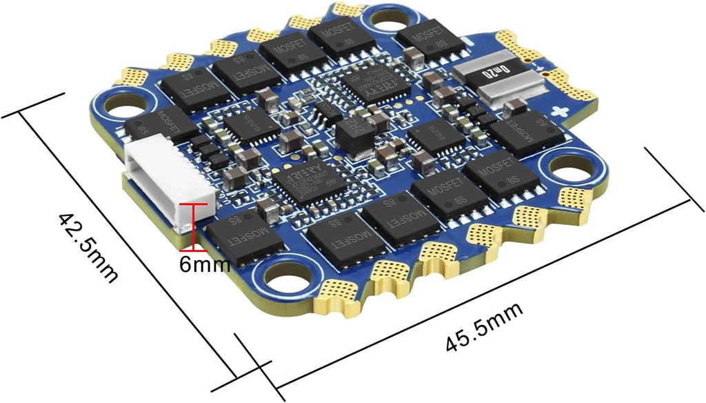 SEQURE 4in1 ESC 70A Brushless Electric Speed Controller 2-8S AM32 ESC 30.5x30.5mm for FPV Racing Drones Freestyle