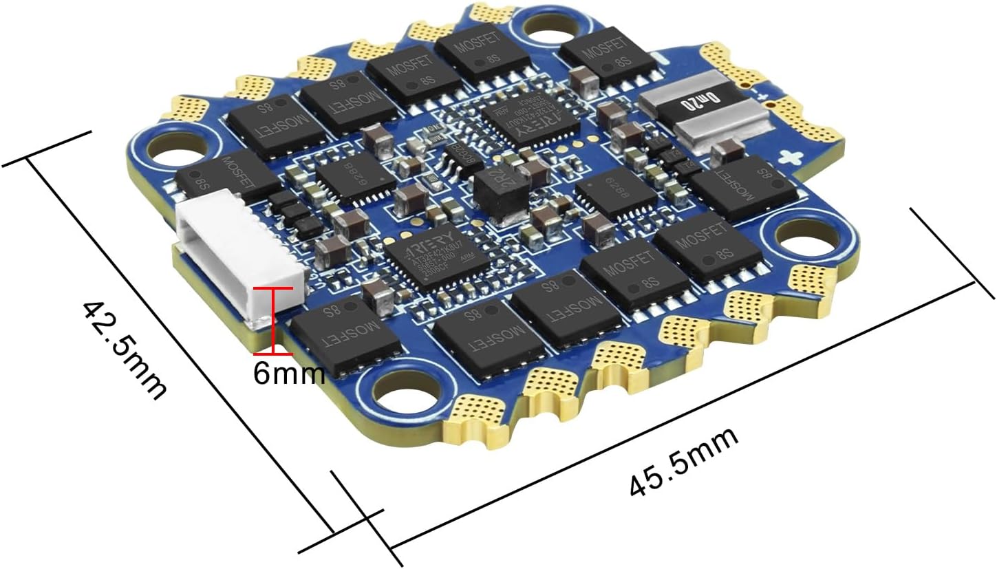 SEQURE 4in1 ESC 70A Brushless Electric Speed Controller 2-8S AM32 ESC 30.5x30.5mm for FPV Racing Drones Freestyle