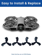 12Pcs Propellers Compatible with DJI Neo 2 Accessories ¨C Plastic Replacement Propeller Blades, Lightweight Quiet Low-Noise Design, Durable Flexible Drone Spare Parts Including Screws and Screwdriver