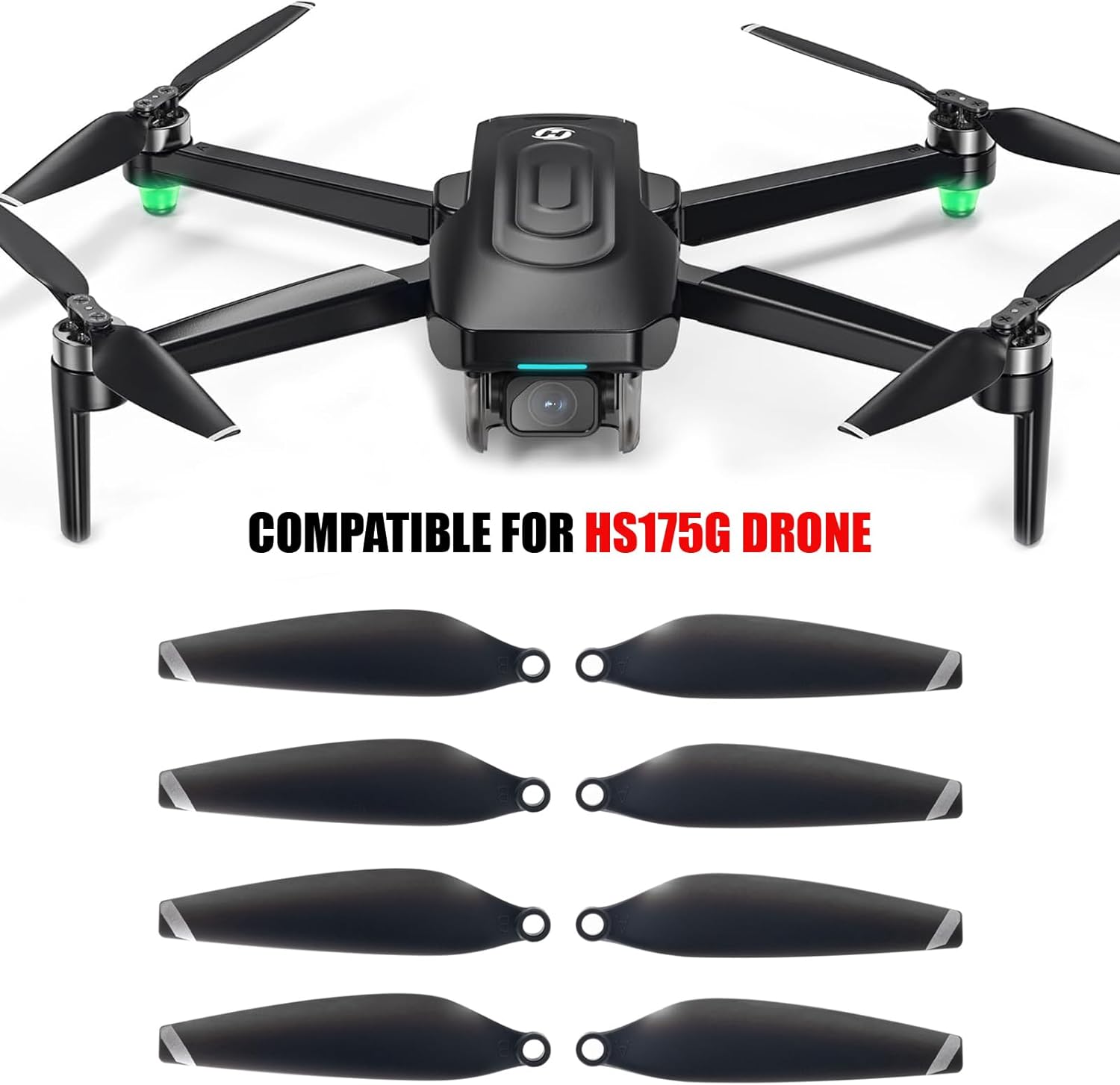 Anbee 16pcs HS175G GPS Drone Propellers, Replacement A/B Blades Spare Part Props for Holy Stone HS175G RC Quadcopter