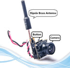 WT05 Micro AIO 600TVL Camera Only 3.4g 5.8GHz 25mW FPV Transmitter with Dipole Brass Antenna Combo for FPV Quadcopter Drone