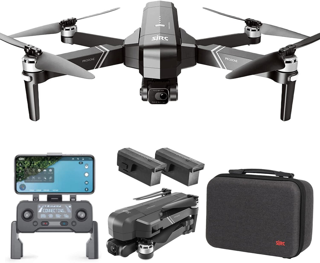 SJRC F11S 4K PRO Drone 4K Professional With HD Camera 1.2KM GPS 5G WiFi EIS 2 Axis Gimbal F11 RC Foldable Brushless Quadcopter (F11 Two Batteries)