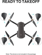 UranHub G30 4K Drone Propellers, Set of 8 with 10 Screws, Grey