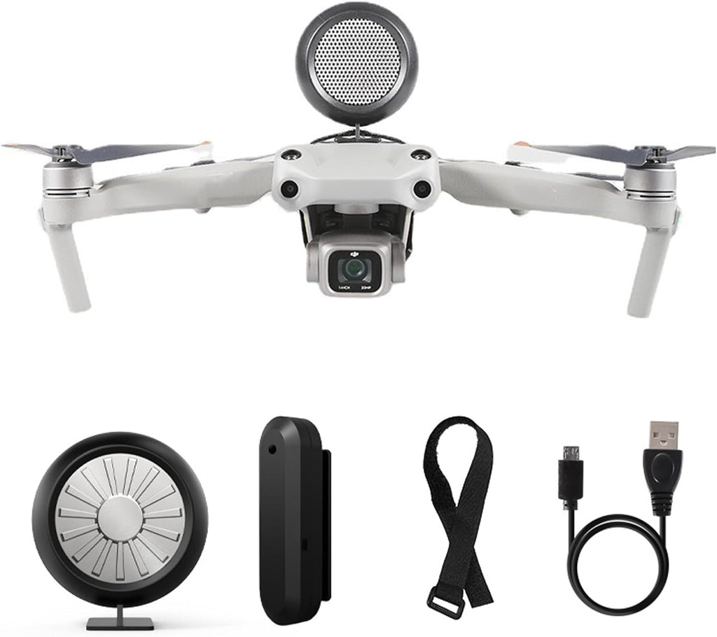 Universal Drone Speaker Megaphone Loudspeaker Wireless Mini Speaker RC Car Walkie Talkie Two Way Radio Communication Accessories for DJI Mini 4 Pro/Air 3/Air 2S/Mavic 3 Pro/F11S/F7S/F22S/EVO