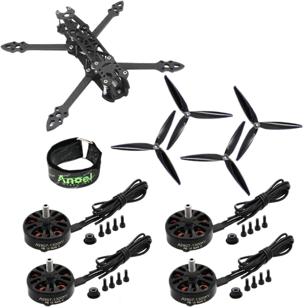 MARK4 7inch Carbon Fiber Frame A2807 1300KV Brushless Motor Propeller Drone Set Long Range(Sample no FC)