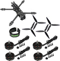 MARK4 7inch Carbon Fiber Frame A2807 1300KV Brushless Motor Propeller Drone Set Long Range(Sample no FC)