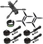 MARK4 7inch Carbon Fiber Frame A2807 1300KV Brushless Motor Propeller Drone Set Long Range(Sample no FC)