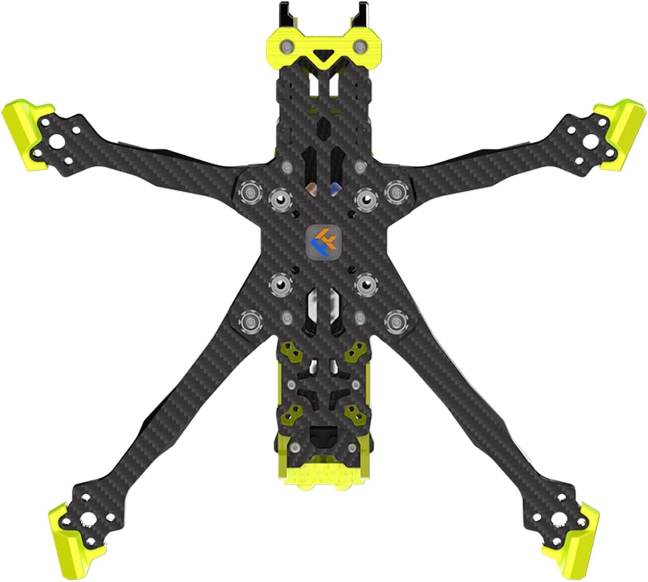 Volador II VD5 O4 Pro Air Unit Deadcat RC FPV Drone Racing Drone Quad T700 Carbon Fiber Quadcopter Frame Kit with 6mm Arm 5 Inch RC Hobbies Cinematic w/TPU Parts Yellow