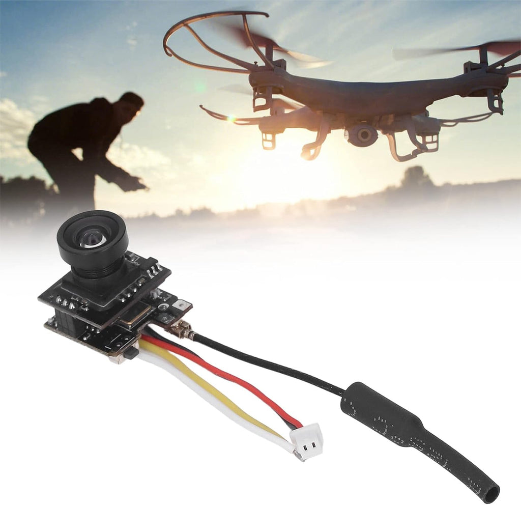 Micro FPV AIO Camera, 5.8G 40CH 25mW Switchable FPV Transmitter Mini FPV Micro AIO Camera, Radio Transmission Device for FPV Drone, FPV Indoor Racing