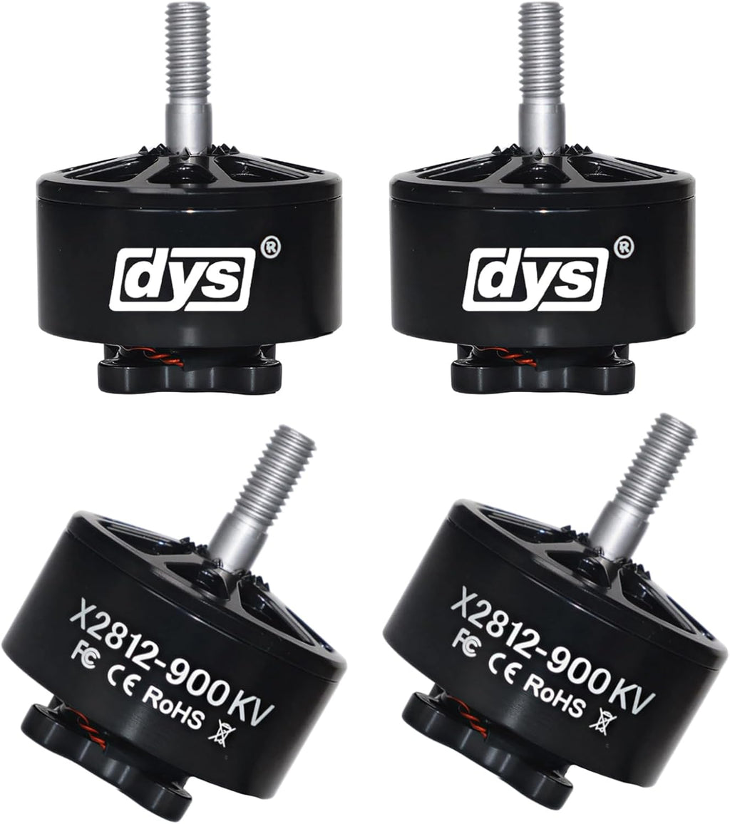 DYS 4pcs X2812 900KV 1115KV Brushless Motor 6S for 7inch Long Range FPV Racing Drone Freestyle FPV Drone Quadcopter Motor (X2812 900KV 4PCS)