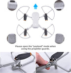 HeiyRC Mini 4K 2 SE Propellers Propeller Guard Landing Gear Leg Propeller Holder 16 Pcs Blades, 4 in 1 Bundle for DJI Mavic Mini 2 SE/Mini 4K/Mini SE/Mini 2 Fly More Combo Drone Accessories Set