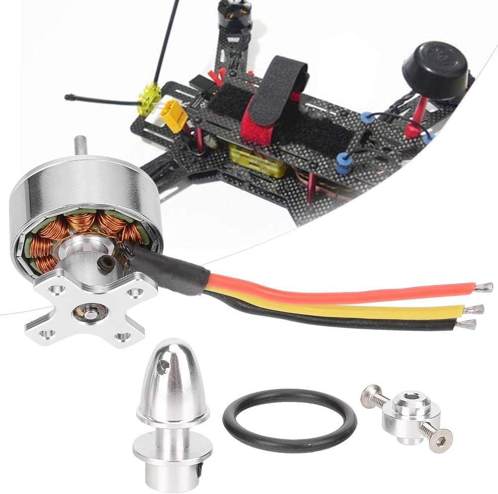 2211 RC Brushless Motor, Drone Brushless High Speed Motor with Blade Protector 23mm/0.9in Aircraft Brushless Motor for Wing Aircraft Airplane (2300kv)
