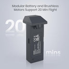 WeFone Intelligent Modular Drone Battery for WF33 and WF30 Drone, 20-Minute Flight Time, 4K Camera Support, High-Capacity Rechargeable LiPo Battery Pack