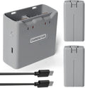 Mini 4K/2 Series Intelligent Flight Battery(2 Pack) with Two-Way Charging Hub, 31mins Max Flight, 2400mAh-7.7V Replacement Battery Fly More kit for DJI Mini 4K/2/2 SE/SE