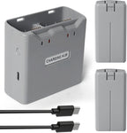 Mini 4K/2 Series Intelligent Flight Battery(2 Pack) with Two-Way Charging Hub, 31mins Max Flight, 2400mAh-7.7V Replacement Battery Fly More kit for DJI Mini 4K/2/2 SE/SE
