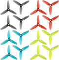 16pcs 3-Blade Props high-Speed Propellers Popo, 4inch 100mm CW CCW for Racing Frame FPV Drone 1406 2205 1806 Brushless Motors,GEMFAN 4032£¨Blue,Red,Black,Yellow£©