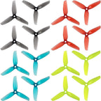 16pcs 3-Blade Props high-Speed Propellers Popo, 4inch 100mm CW CCW for Racing Frame FPV Drone 1406 2205 1806 Brushless Motors,GEMFAN 4032£¨Blue,Red,Black,Yellow£©