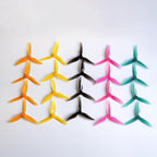 [20 pcs] GEMFAN 5 Propeller 51466V2, 5 inch High Performance 3-Blades Props for FPV Drone RC Models 10CW 10CCW, 5 Color Mix