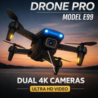 Mini E99 Pro RC Drone with Dual Camera, WiFi FPV, Foldable Design, Brushless Motor, Remote Control, 1 Rechargeable Batteries ¨C Electronic Camera Drone