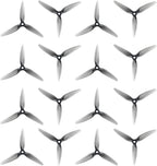 16pcs Fpv Drone Props Propeller: HQProp Ethix S5 Light Grey 5x4x3 Tri-Blade 5 Inch Props for 4S 6S FPV Freestyle Racing,8xCW 8xCCW