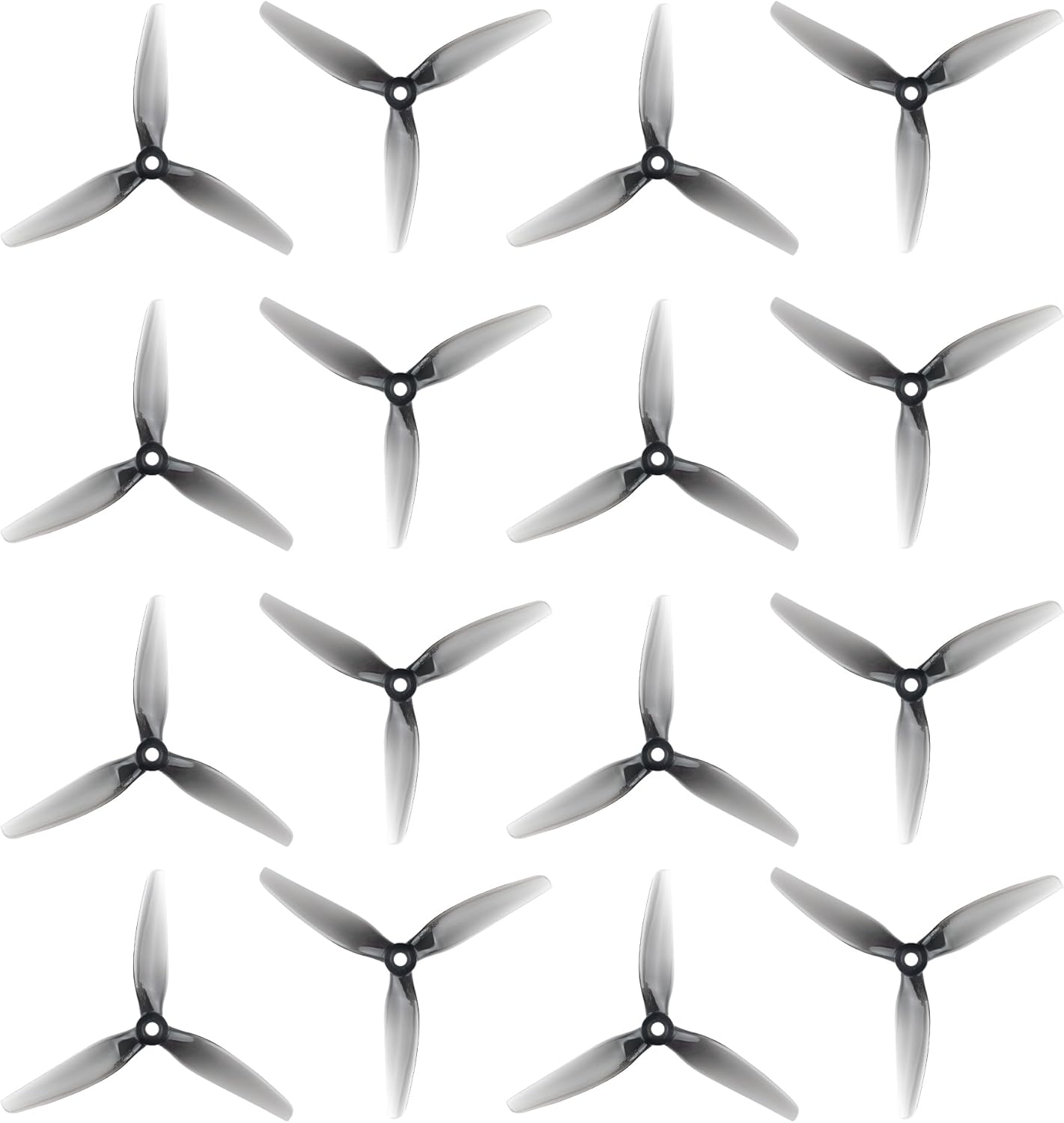 16pcs Fpv Drone Props Propeller: HQProp Ethix S5 Light Grey 5x4x3 Tri-Blade 5 Inch Props for 4S 6S FPV Freestyle Racing,8xCW 8xCCW