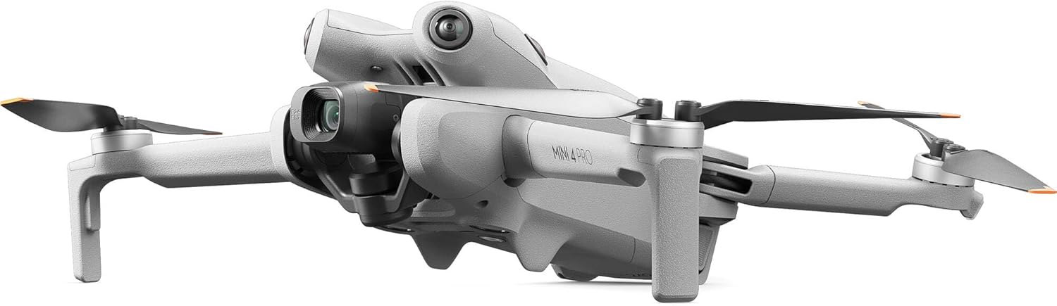 DJI Mini 4 Pro Drone Fly More Combo Plus with RC 2 Controller (With Screen) Folding Drone with 4K Video, Under 249g, 45 Mins Flight Time, Vision Sensing 3 Batteries Bundle with 128GB Memory Card, CPS 2 Year Warranty + Pilot Kit