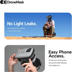 DroneMask 2 | FPV Goggles for All Camera Drones | Unibody Lens | HD FPV Goggles | Compatible Versatile Skyview FPV Drone Goggles | Clear Immersive View | All GPS Camera Drone