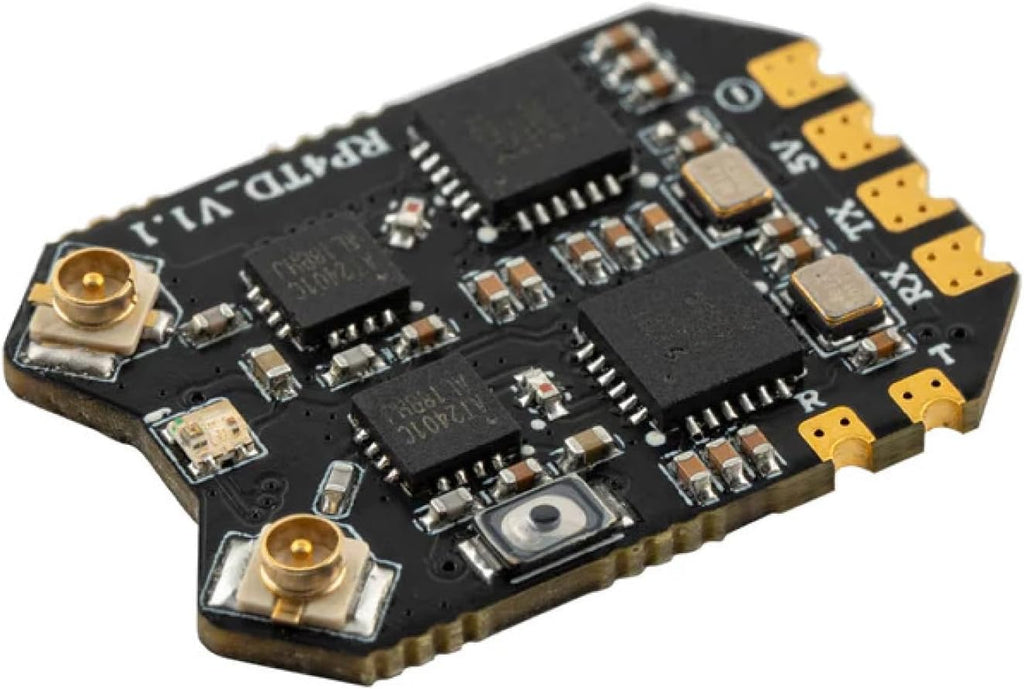 RadioMaster RP4TD ELRS Diversity FPV Receiver - 2.4ghz ExpressLRS Nano Receiver Drone RX Module with 65mm UFL T Antenna for FPV Drone Tiny Whoop Fixed-wing RC Plane by Speedybee