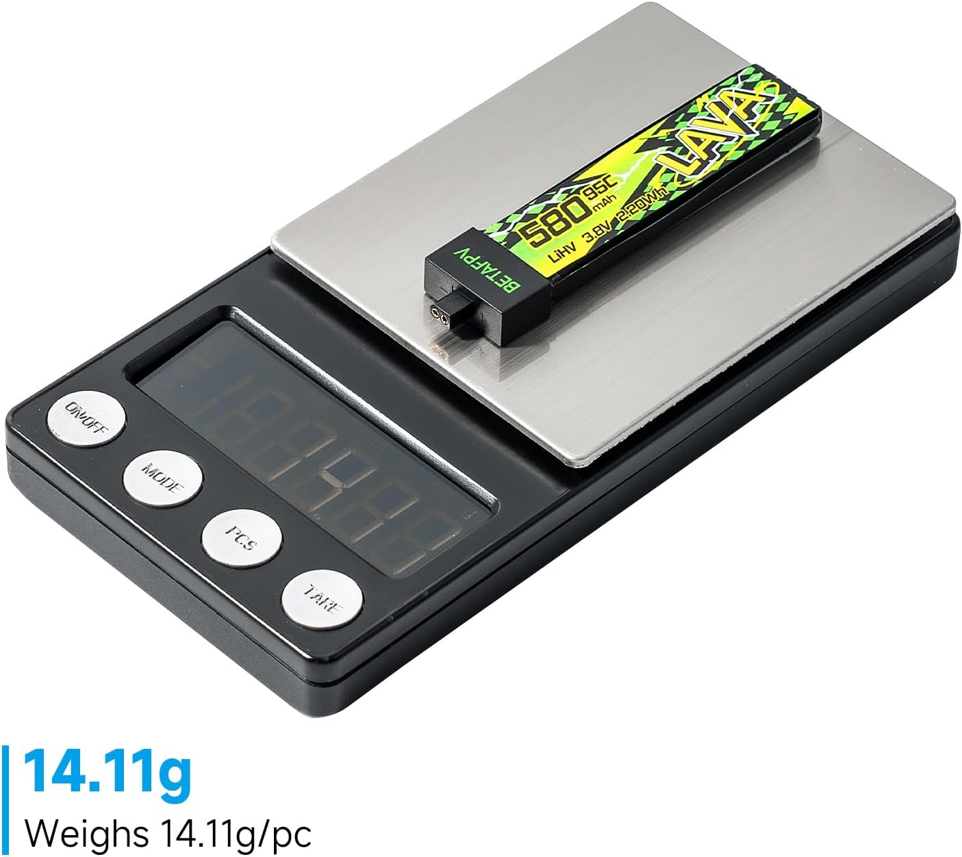 BETAFPV 4pcs Lava II 580mAh 1S Battery 3.8V 95C LiHV Battery with BT2.0 Connector, Compatible with 1-2S Tiny Whoop Drone Quadcopter Like Air75, Meteor75 Pro, Cetus Pro, Cetus X Brushless Drones