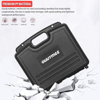 Portable Hard Case 12.2 x 9.85 x 3.77 with Customizable Diced Foam,Protects for Equipments, Electronics, Tools, Microphones, Recorder and More