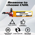 CNHL 450mAh 2S Lipo Battery 7.6V High Voltage lipo Battery 70C with XT30 Plug for Emax Babyhawk RC Heli 250 Helicopter Axial SCX24 Trashcans Larva X Micro FPV Racing Drone Quadcopter(3 Packs)