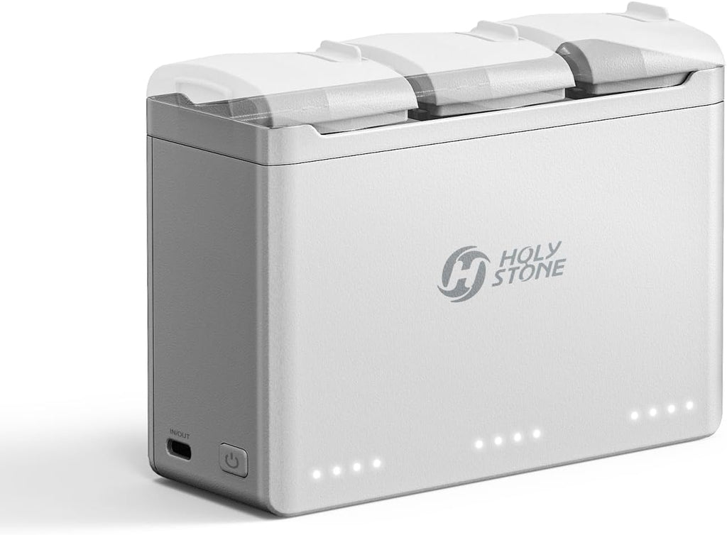 Holy Stone Smart Battery Charging Hub for HS360D and HS360E Drone, Quick Charging, Auto-Discharge (Charge Three Batteries in Sequence)