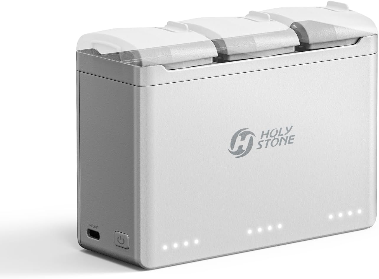 Holy Stone Smart Battery Charging Hub for HS360D and HS360E Drone, Quick Charging, Auto-Discharge (Charge Three Batteries in Sequence)
