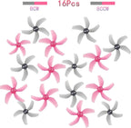 8Pairs(8CCW&8CW) Propellers, Upgrade Less Noise Props Replacement & Better Control, Gemfan D51-5 Cinewhoop 5 Blades Props for RC FPV Racing Freestyle 2inch Cinewhoop Ducted Drone(Red + Grey)