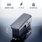 Contixo F33 Drone Battery - 11.1V 3500mAh Rechargeable Lithium Battery, 42 Mins Extra Flight Time, 1 Year Warranty, US Customer Support for F33 RC Drone, Long-Lasting Performance£¨2 Pack£©