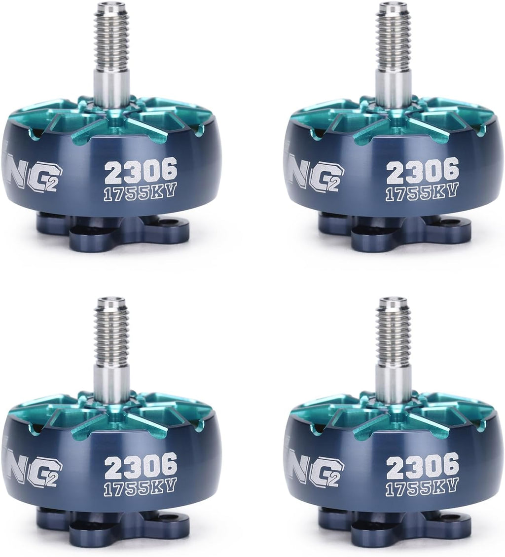 iFlight 4pcs XING-2 2306 1755KV FPV Brushless Motor 6S for FPV Racing Drone Quadcopter