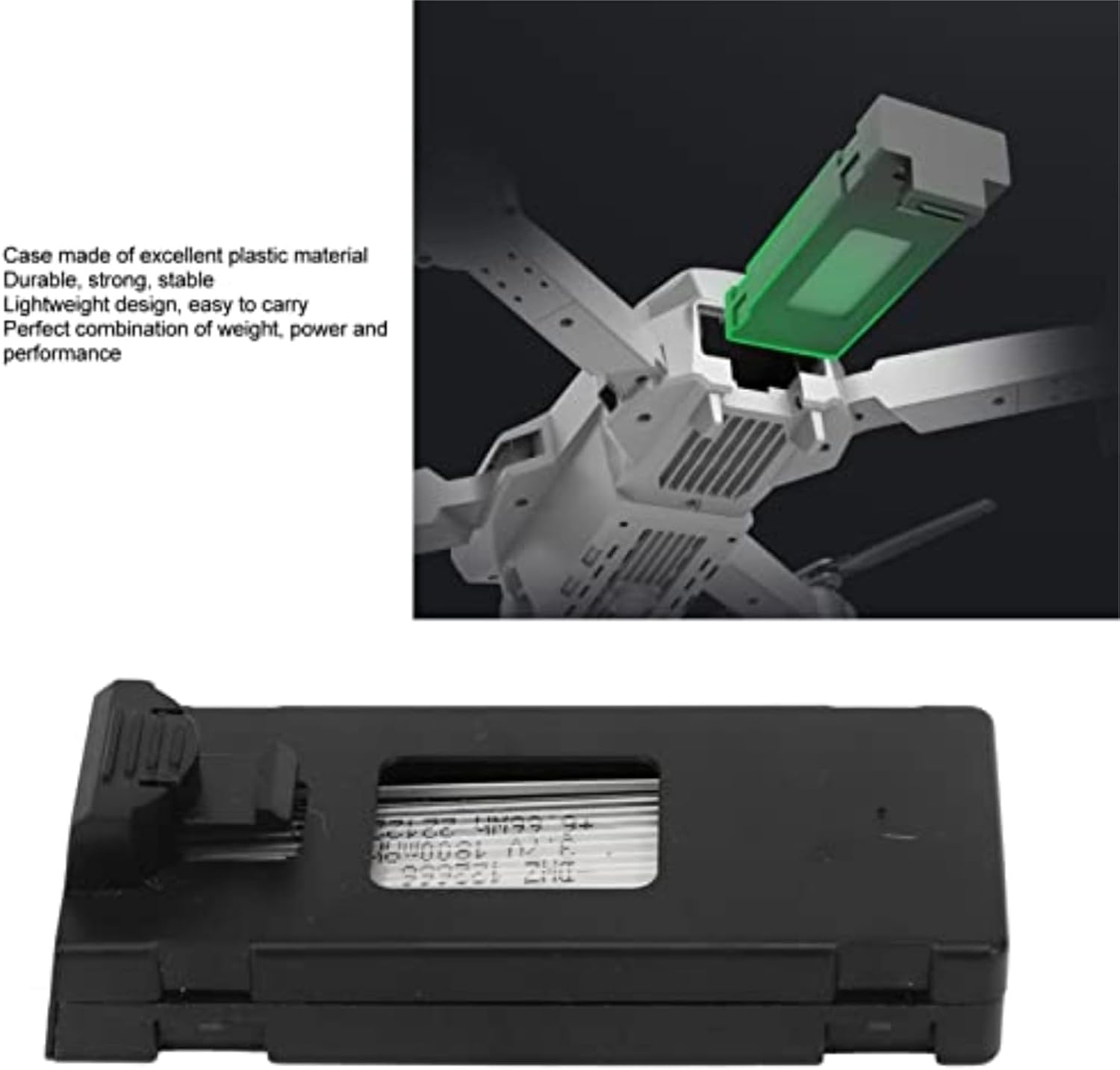 5Pcs Drone Lithium Battery, 3.7V 1800mAh RC Drone Lithium Battery for E88 E88PRO LsE525 E525 PRO, with 5 in 1 Charging Cable