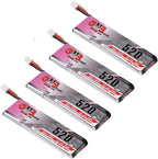 GNB 4pcs 520mAh 1S LiPo Battery 80C HV 3.8v LiHV Battery JST-PH2.0 Connector Upgraded for Inductrix FPV Racing Drone Like EMAX Tinyhawk 2 etc