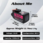 CNHL 1500mAh 130C 4S Lipo Battery 14.8V with XT60 Plug for FPV Drone Racing RC Quadcopter Helicopter Airplane Boat Car(2 Packs)