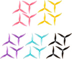 20pcs Fpv Drone Props Propeller: Gemfan Hurricane 51477 Tri-Blade 5 Inch Props for 4S 6S FPV Freestyle Racing, 10xCW 10xCCW