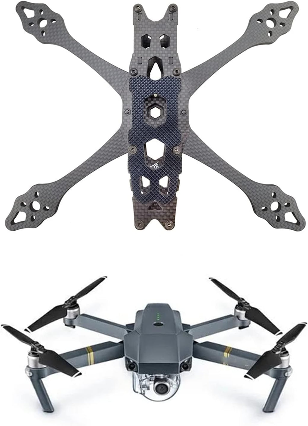 QAV-S 5inch Frame FPV Traverser For All-carbon Fiber Frame Fall-resistant NEW 5inch 225mm Wheelbase X-type Split Carbon Fiber Frame Kit For FPV Drones Upgraded NUMI QAV-S