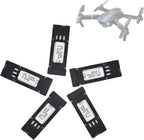 5 pcs 550mAh 25C 721855 Case Protected Lipo Batteries Compatible with E58 L800 JY019 S168 3.7V WiFi Mini FPV Quadcopter RC Drone