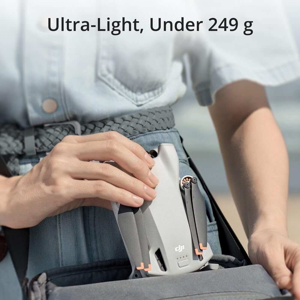 DJI Mini 3 Drone with DJI RC Remote Foldable Lightweight 4K Camera Quadcopter Bundle (CP.MA.00000587.01) + 64GB Card + BackPack + Landing Pad + Card Reader + More