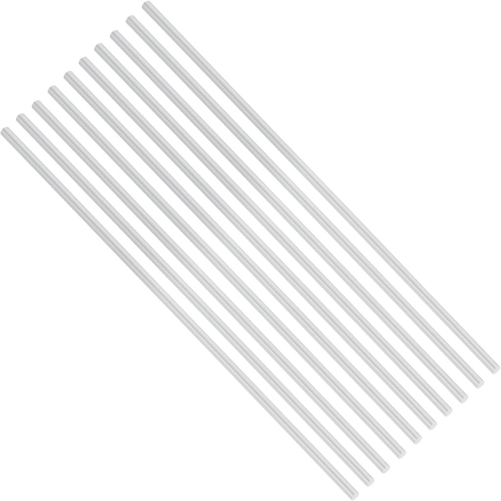 MECCANIXITY 10pcs 3/16(4.7mm) Diameter 6061 Aluminum Round Rods 12(305mm) Length Aluminum Solid Bar for Industrial CNC, DIY Craft, Robotics, Silver