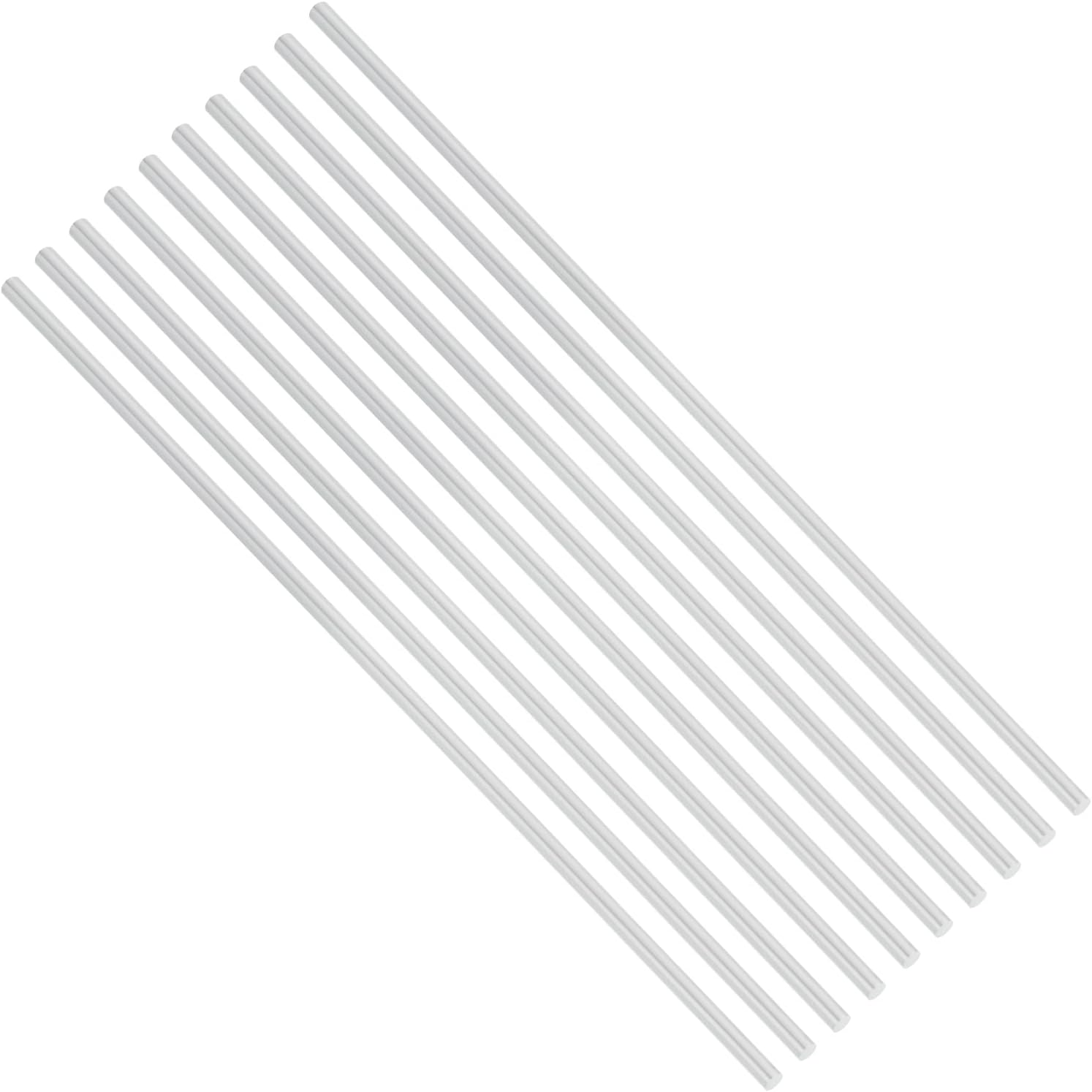MECCANIXITY 10pcs 3/16(4.7mm) Diameter 6061 Aluminum Round Rods 12(305mm) Length Aluminum Solid Bar for Industrial CNC, DIY Craft, Robotics, Silver